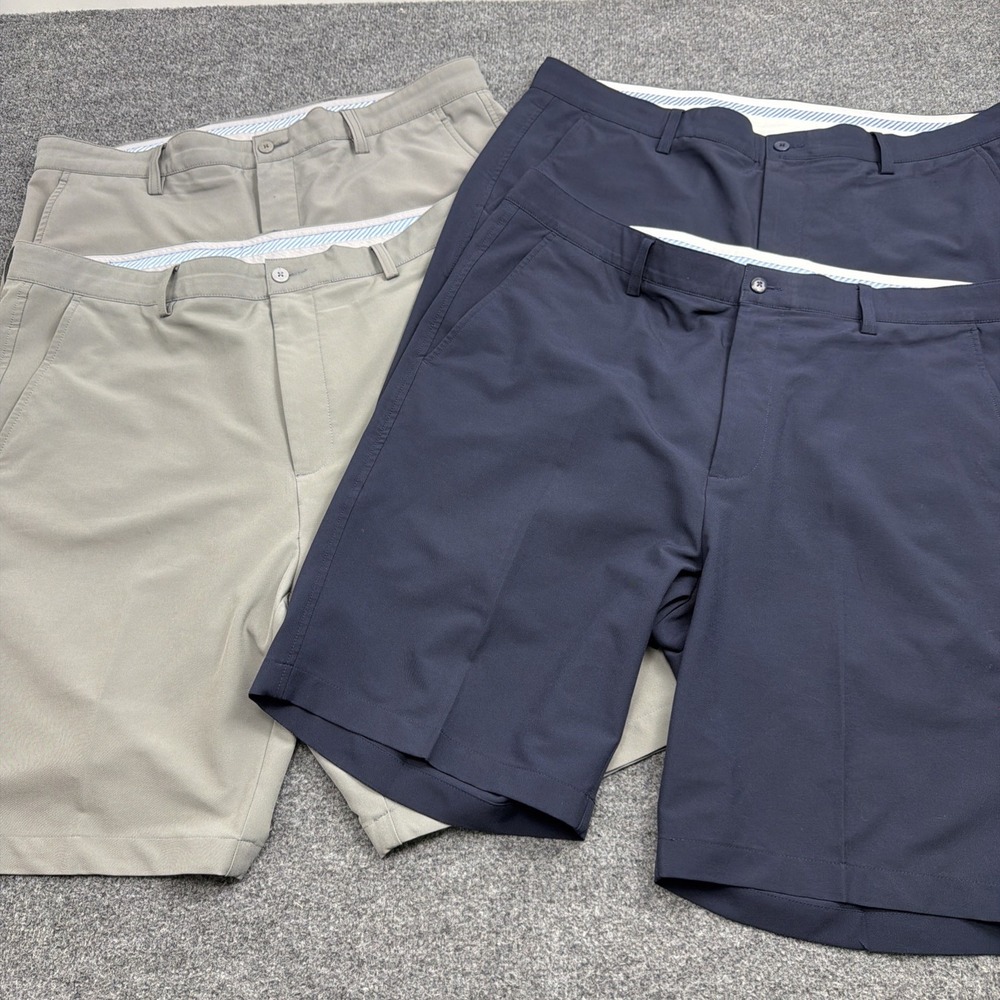 FootJoy Golf Shorts Lot of 4 Mens 38 Waist 9" Performance Stretch Navy And Gray